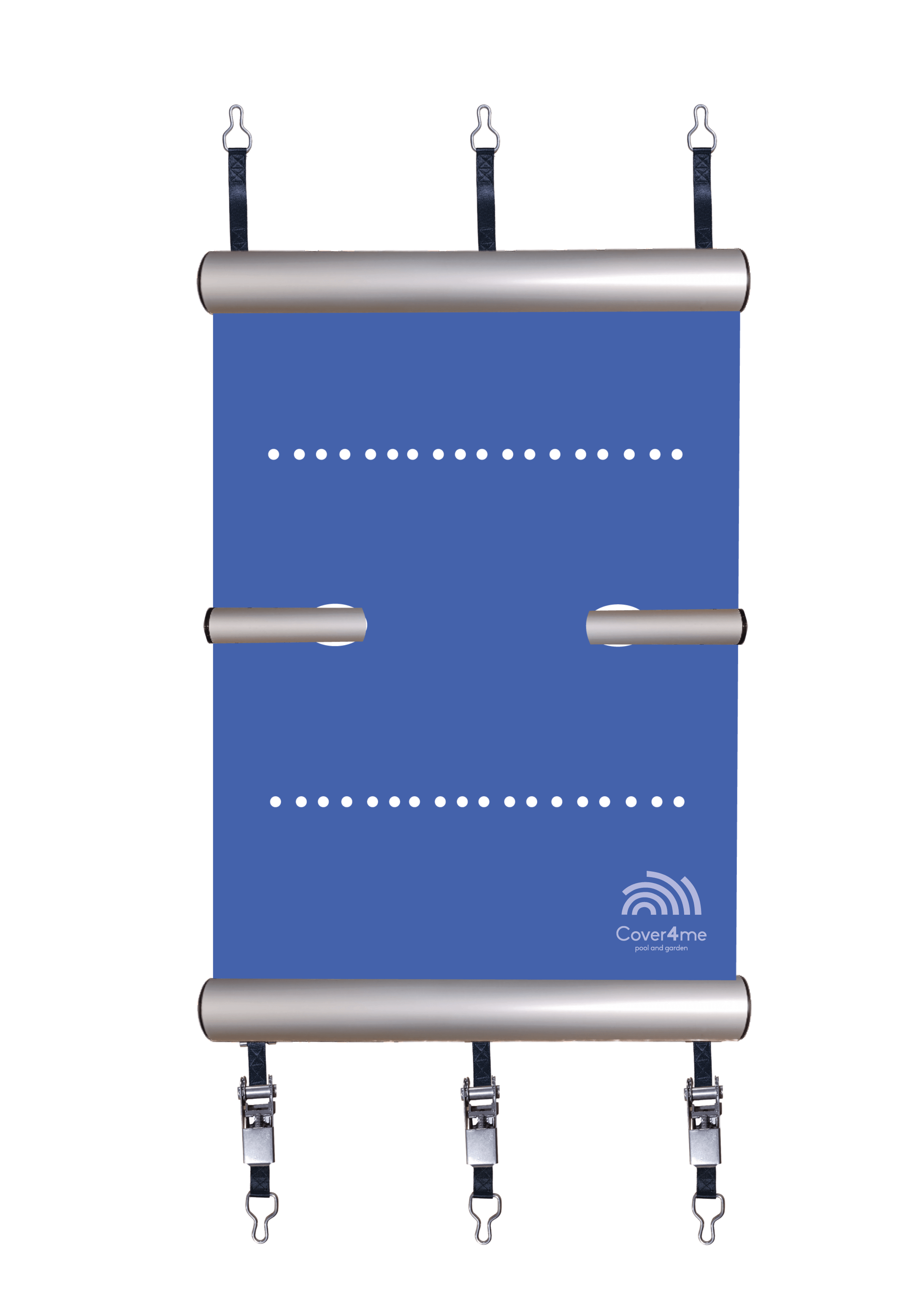 Cobertura de Segurança Barras ECO Azul/Bege Fixação Pedra